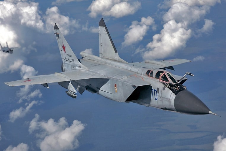 Mikoyan MiG-31 (Velocità massima: 3000 km/h)